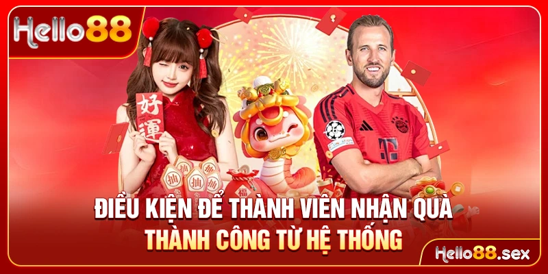 Điều kiện để thành viên nhận quà thành công từ hệ thống