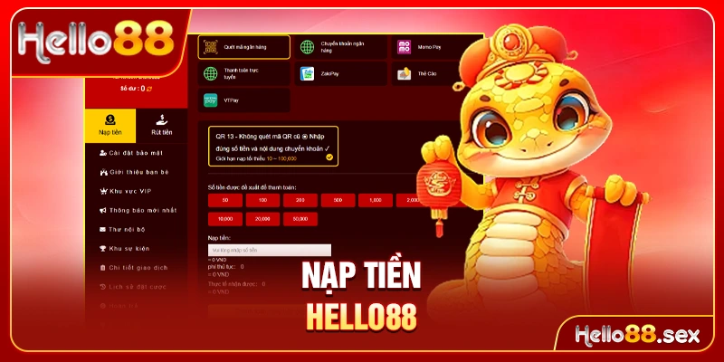 Nạp tiền Hello88